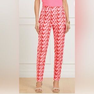 TALBOTS CHATHAM SLIM ANKLE PANTS - FLORAL JACQUARD Women’s Size 2 New Tag!!